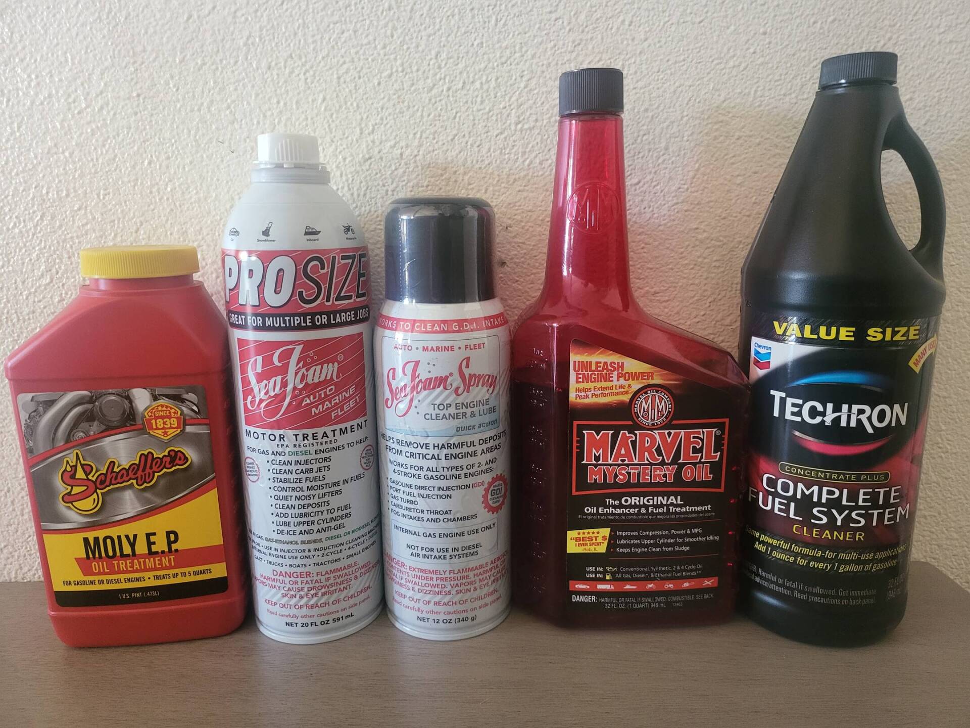 Oil fuel system maintenance additives cleaners