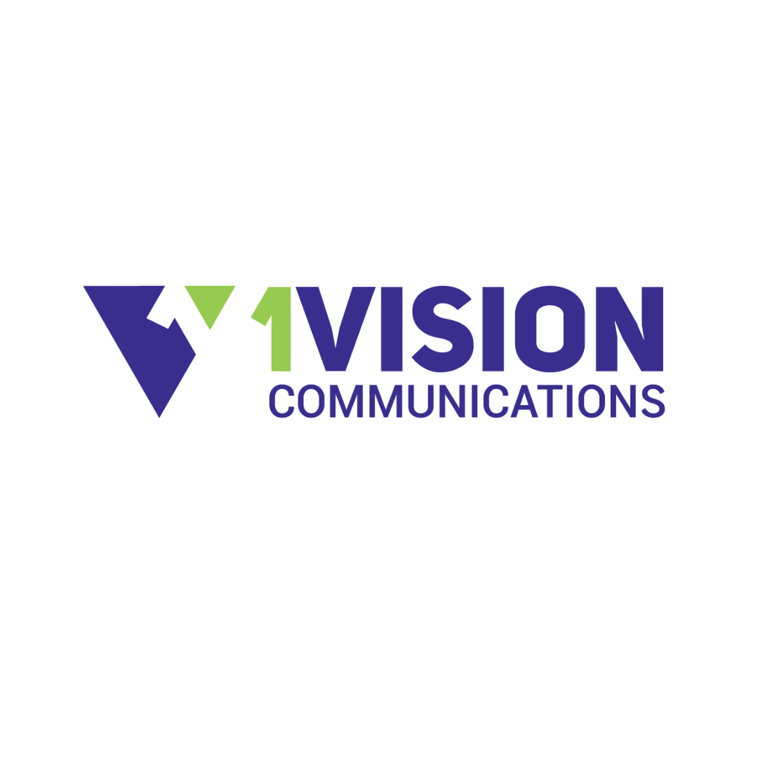1Vision Communications. Logo Circa 2023