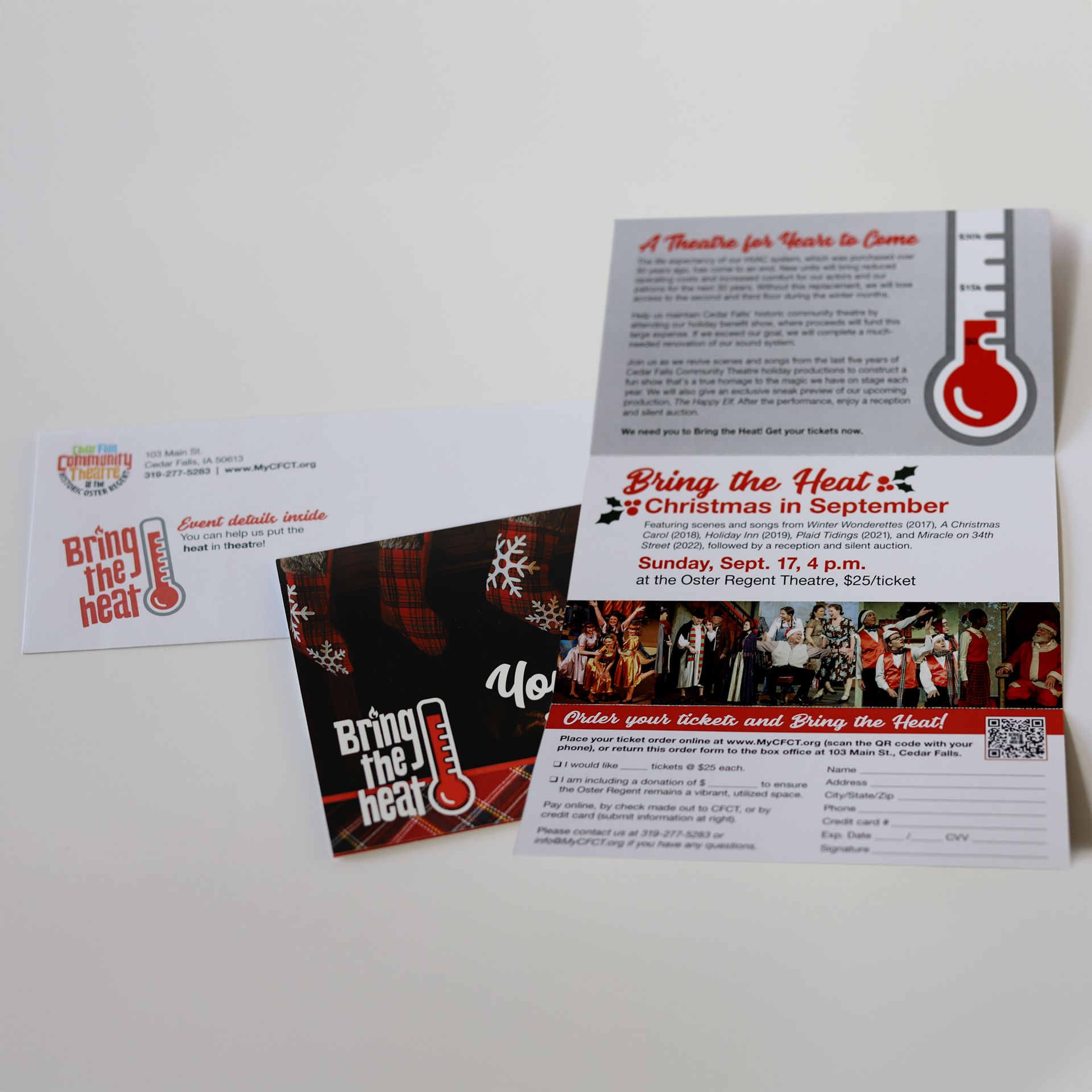 A flyer that says bring the heat on it