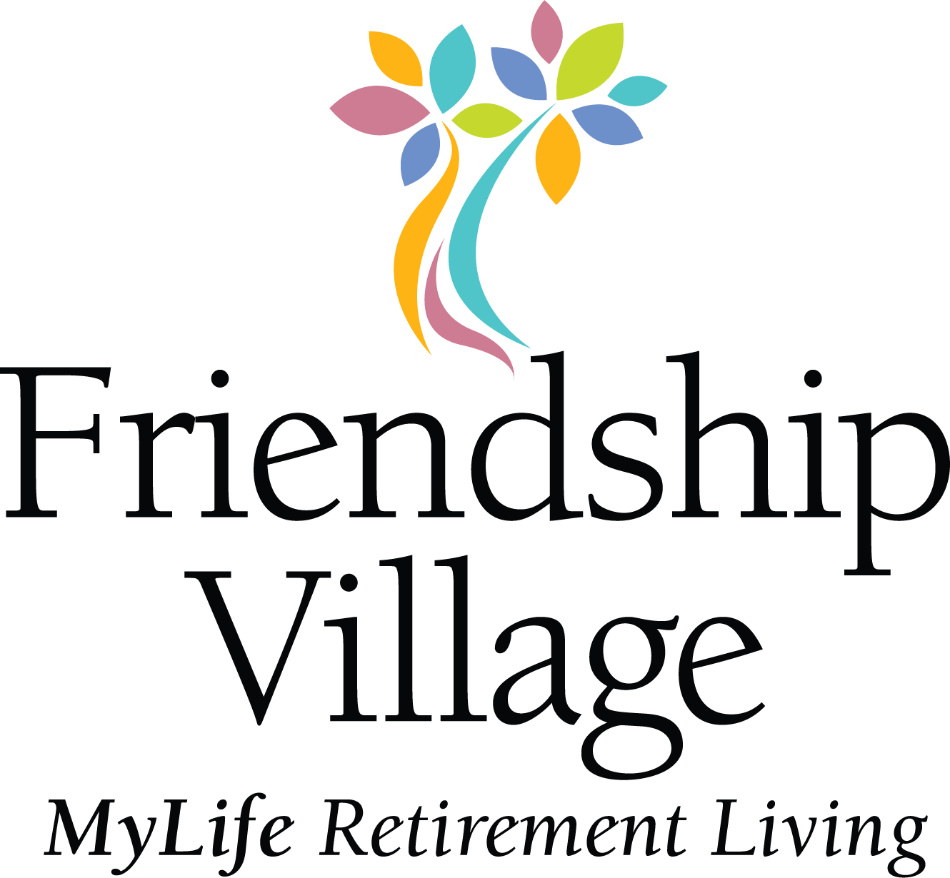 The logo for friendship village mylife retirement living