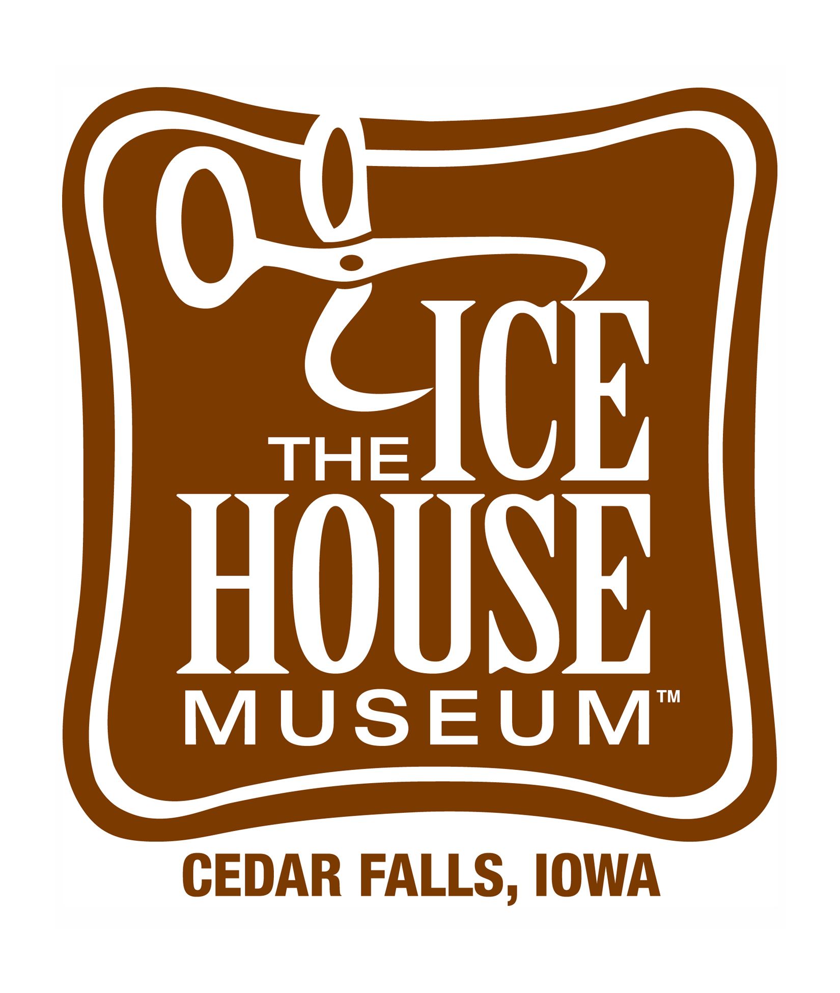 A logo for the ice house museum in cedar falls iowa
