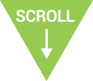A green triangle with the word scroll and an arrow pointing down