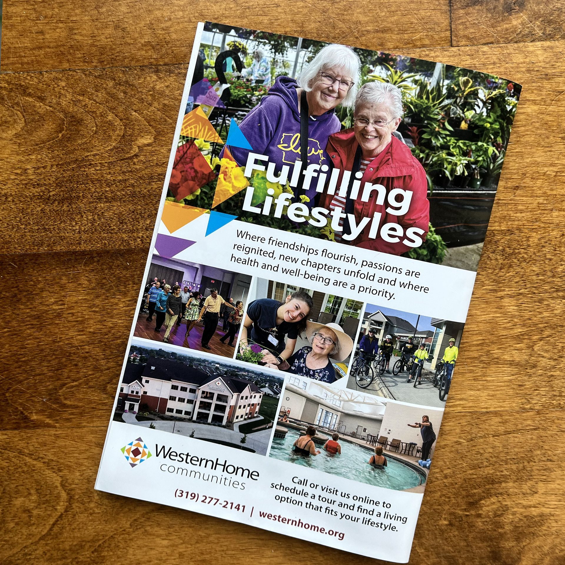 An advertisement for fulfilling lifestyles for western home communities