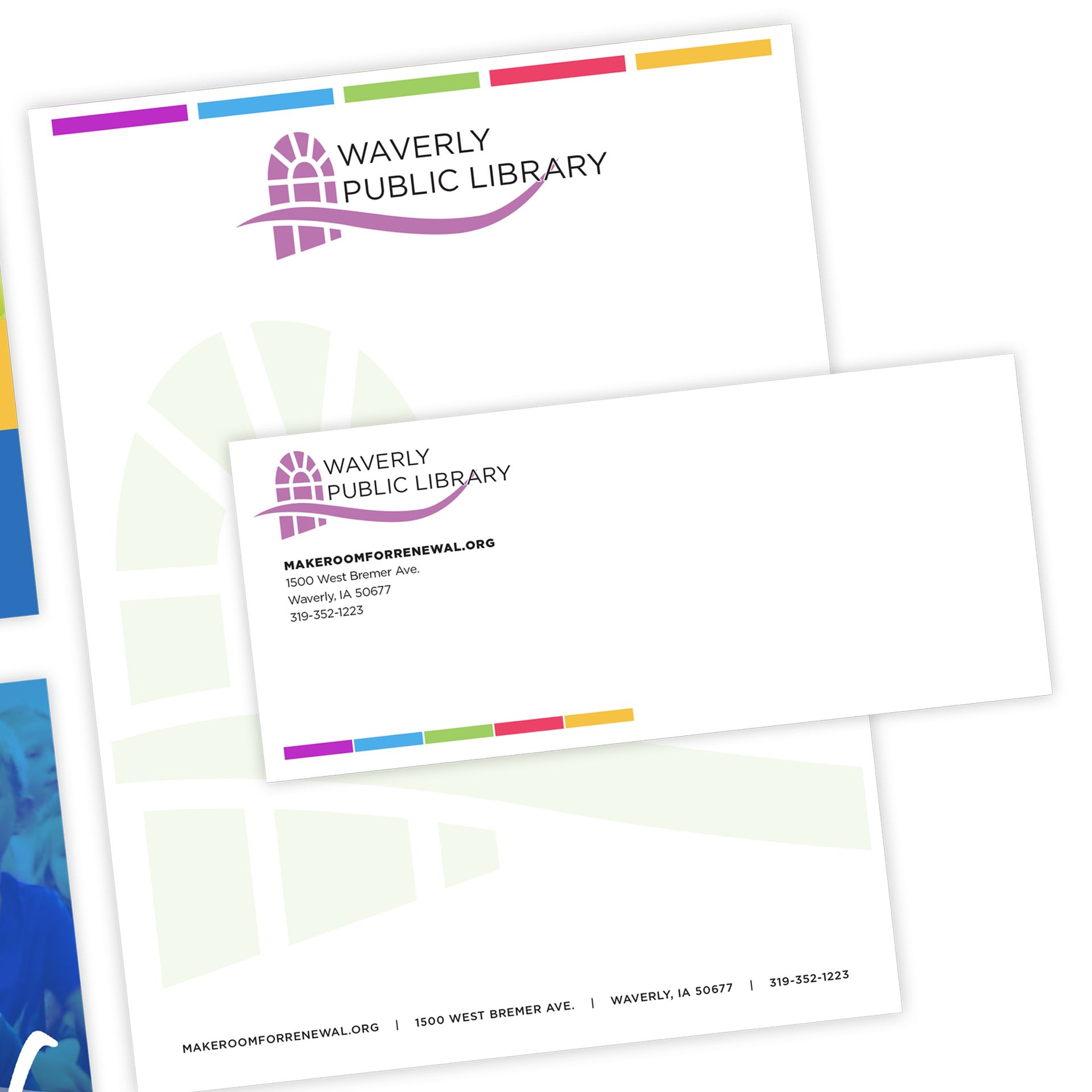 A letterhead for the waverly public library