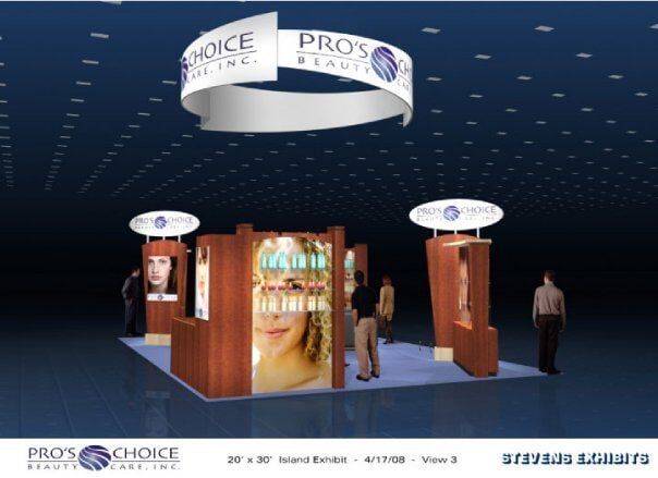 Pro's Choice Island Exhibit front view - Exhibit Designer and Producer in Chicago, IL