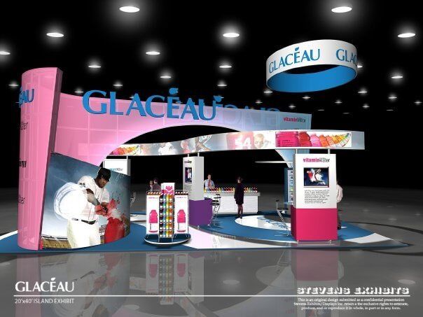 Glaceau Island Exhibit Front view - Exhibit Designer and Producer in Chicago, IL