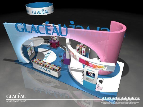 Glaceau Island Exhibit Top View - Exhibit Designer and Producer in Chicago, IL