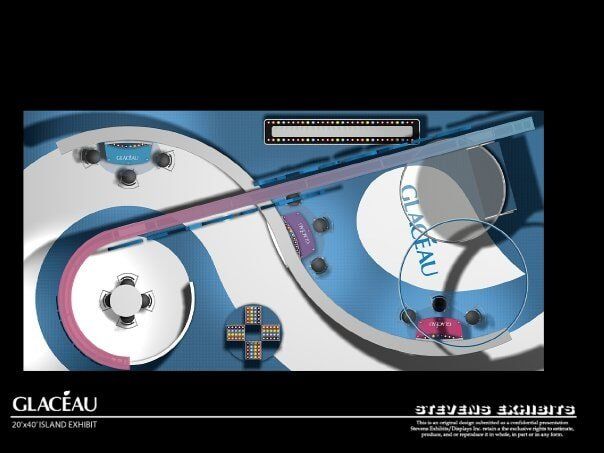 Glaceau Island Exhibit Floor Plan - Exhibit Designer and Producer in Chicago, IL