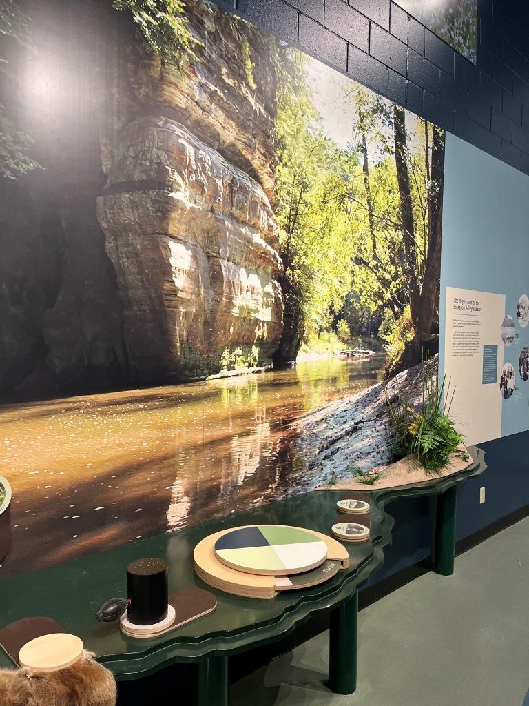 Footprints wall — Arlington Heights, IL — Stevens Exhibits and Displays Inc