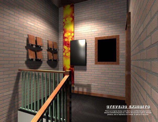 Staircase and Wall Frames Interior Exhibit - Exhibit Designer and Producer in Chicago, IL