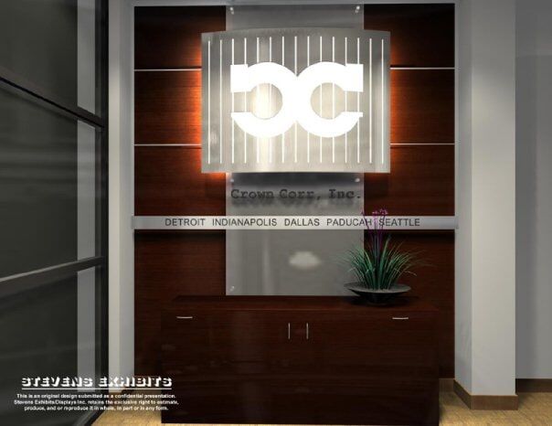 Crown Corn Inc. Logo Concept 2 - Exhibit Designer and Producer in Chicago, IL