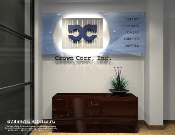 Crown Corn Inc. Logo Concept 3 - Exhibit Designer and Producer in Chicago, IL