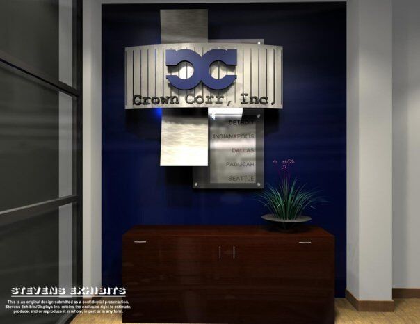 Crown Corn Inc. Logo Concept 4 - Exhibit Designer and Producer in Chicago, IL