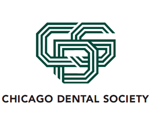 A logo for the chicago dental society