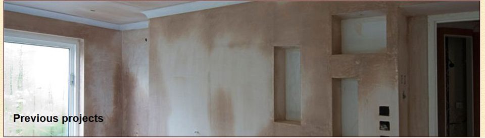 A plastered wall