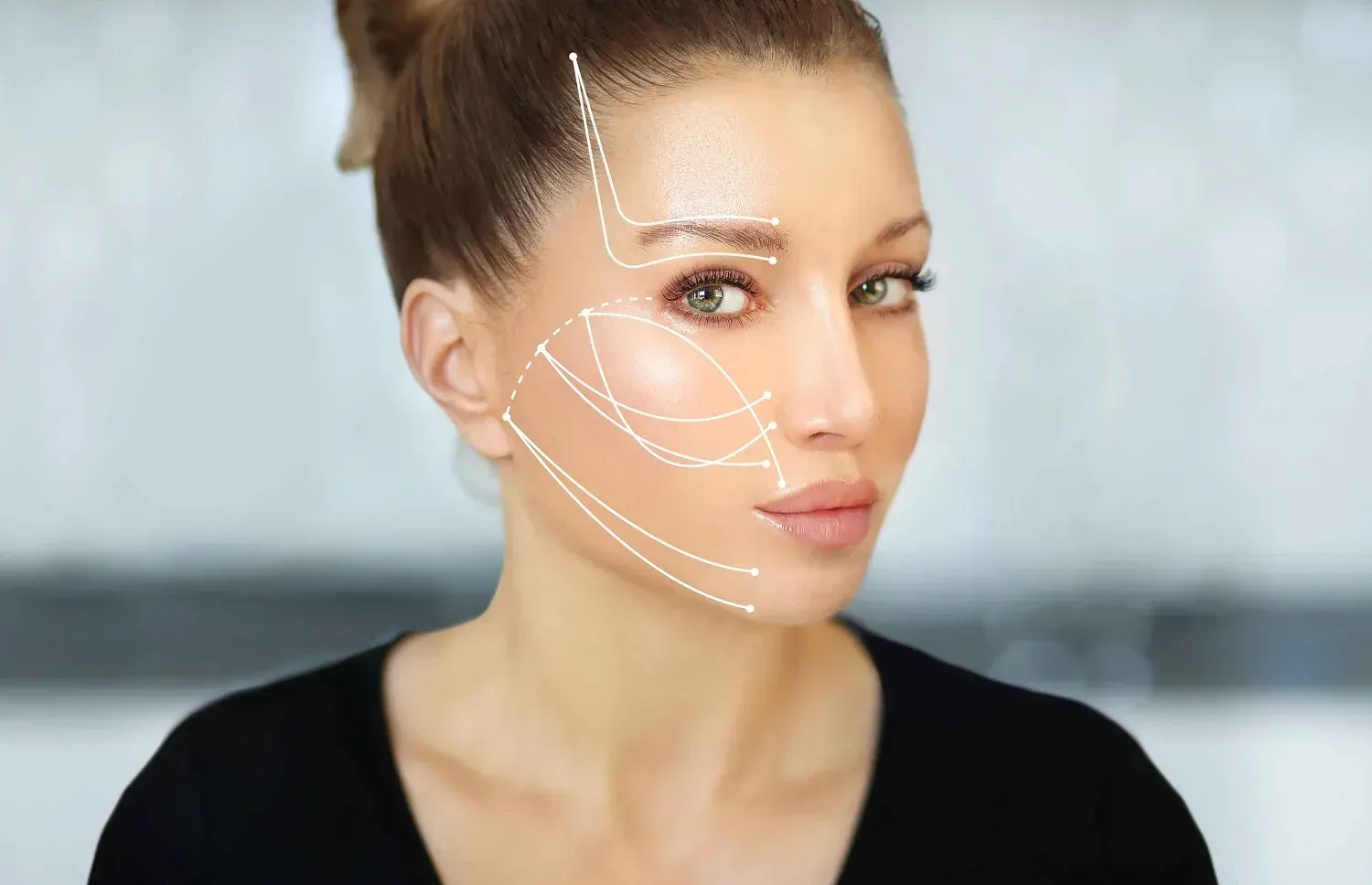 A female patient ready for a PDO Thread treatment at Vanity Skin Bar med spa in Baltimore, MD