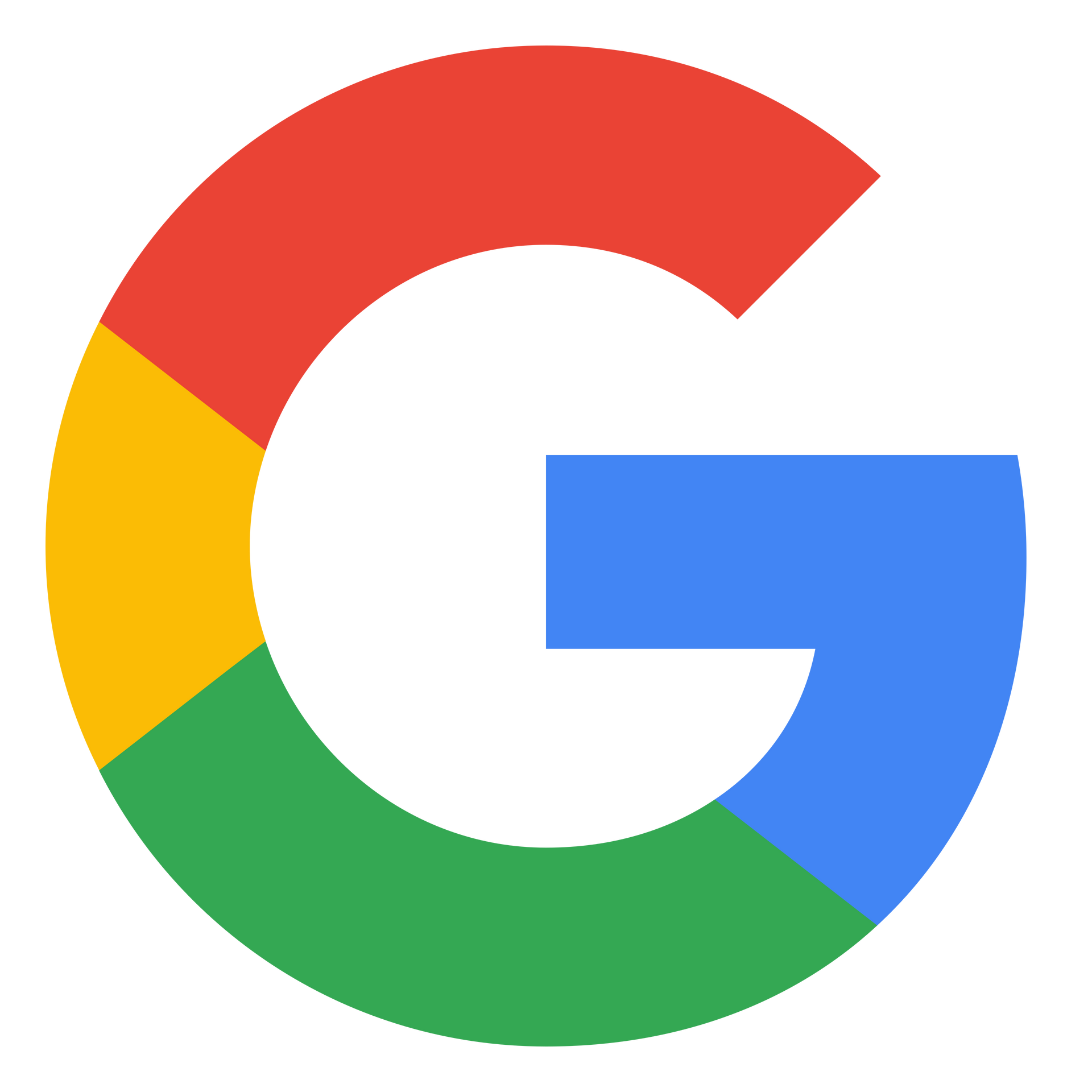 Google logo in red, yellow, green, and blue on a white background