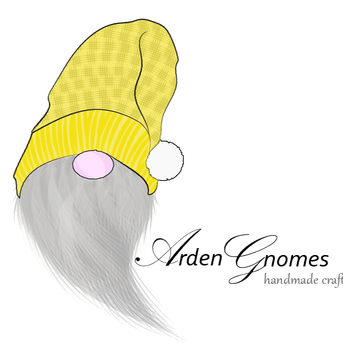 Shop Logo depicting gnome with signature yellow hat and grey beard