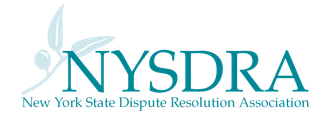 Blue NYSDRA logo with a light blue olive branch.