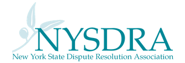Blue NYSDRA logo with a light blue olive branch.