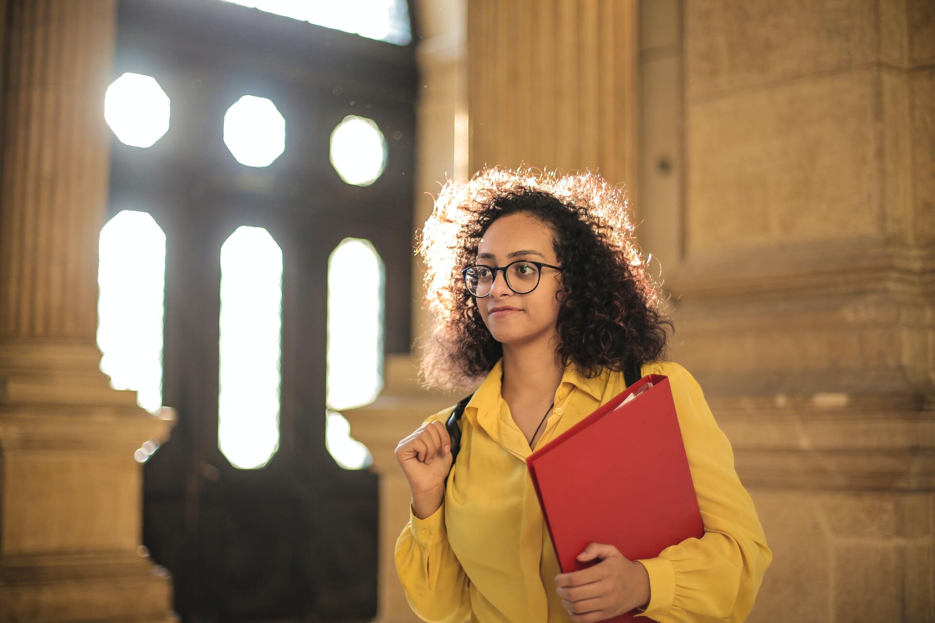 Girl in yellow shirt