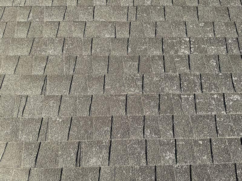 Closeup View of Roof Shingles