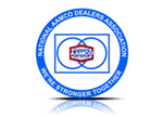 The logo for the national amco dealers association says we 're stronger together.