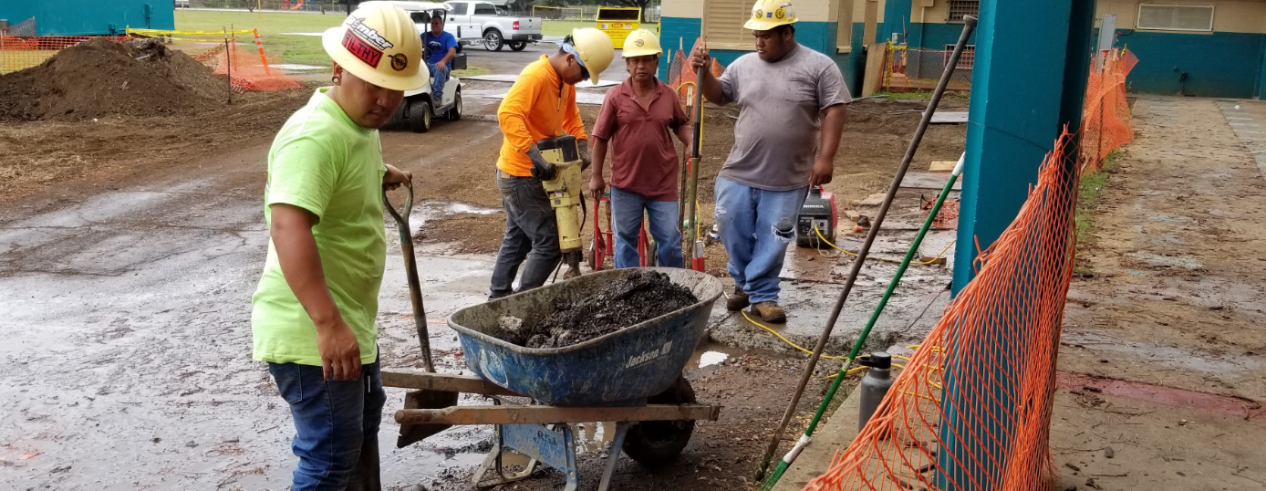 Construction Team At Work — Wahiawa, HI — S & S Taylan Electric Inc.