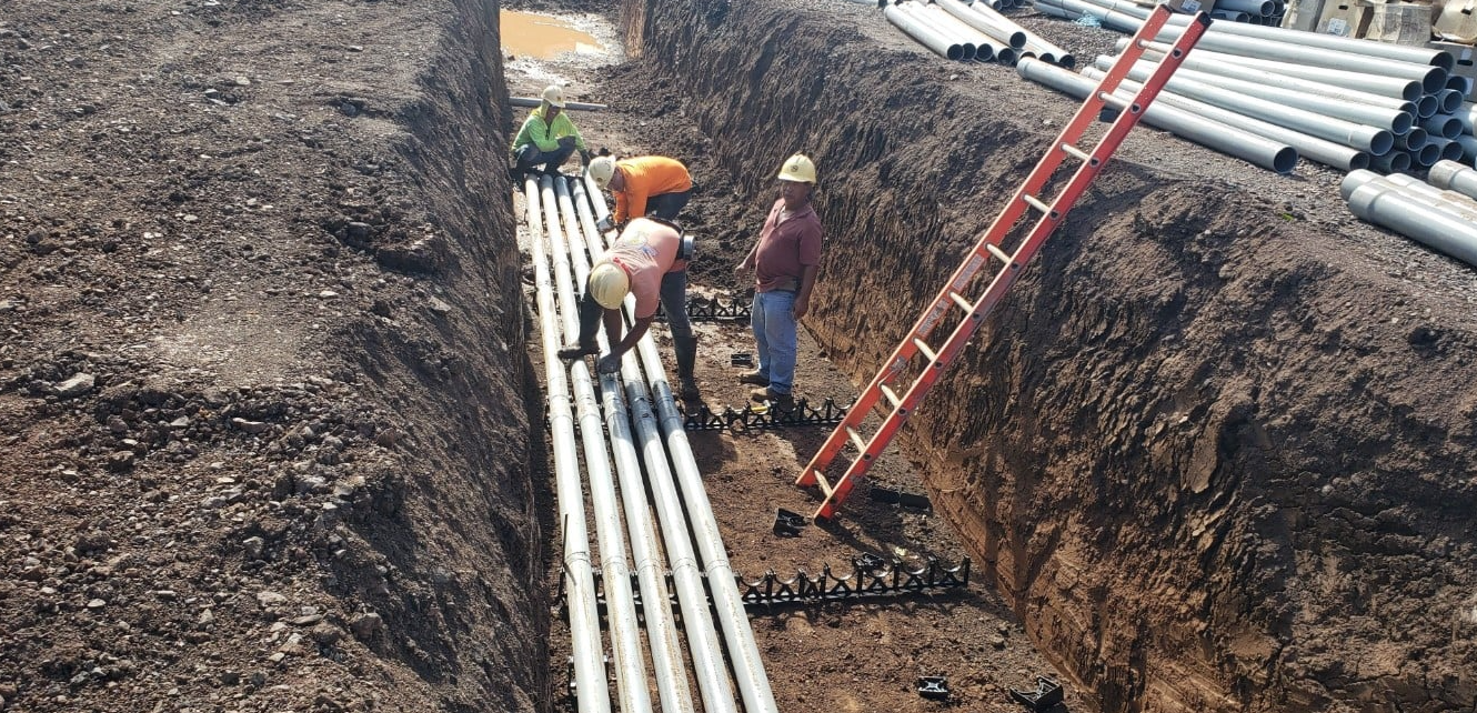 Installing Underground Pipes — Wahiawa, HI — S & S Taylan Electric Inc.