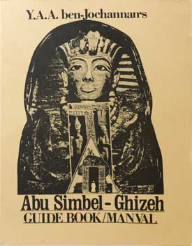 A book titled abu simbel ghizeh guide book manual