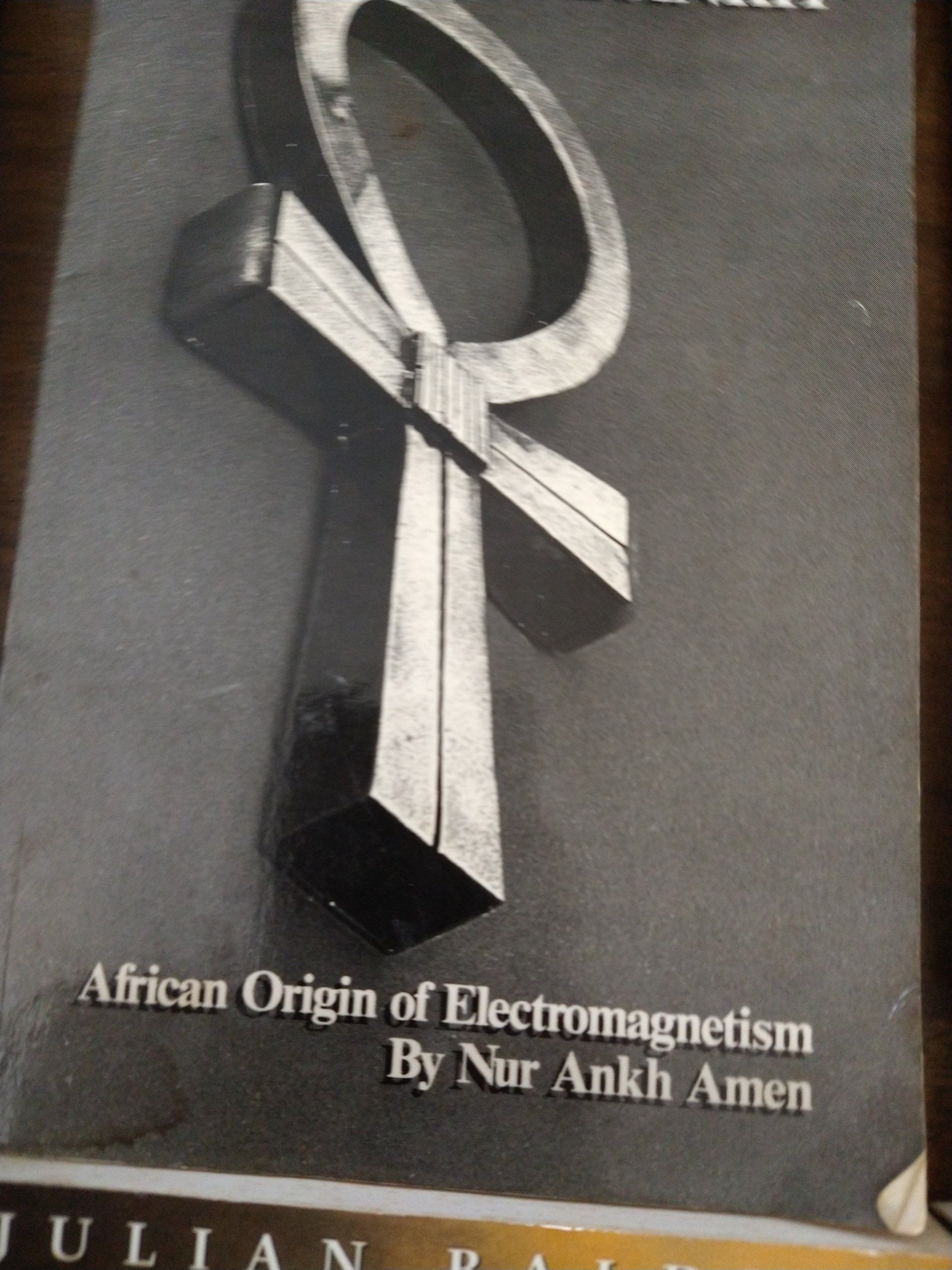 A book titled african origin of electromagnetism by nur ankh amen