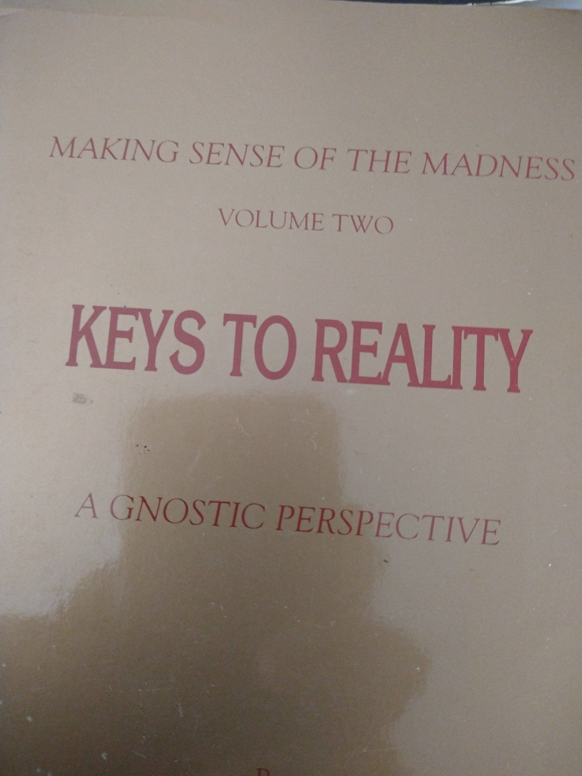 A book titled keys to reality volume two