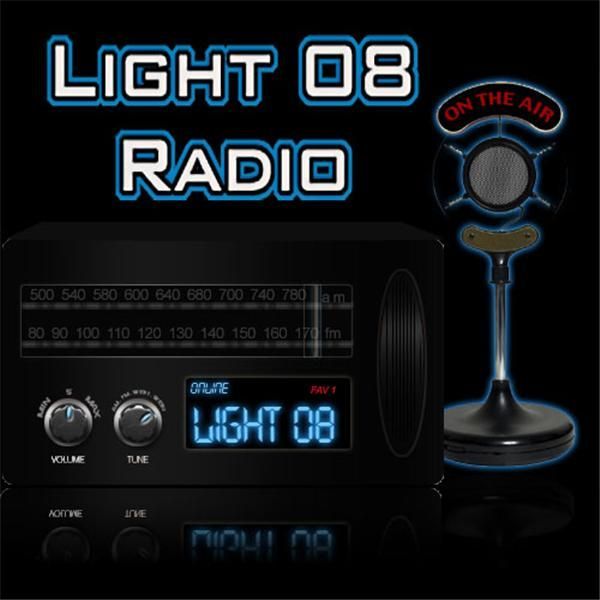 A picture of a radio that says light 08 radio