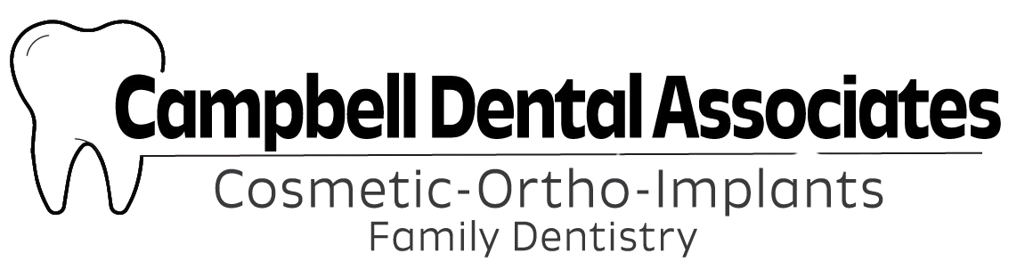 the logo for campbell dental associates cosmetic ortho implants
