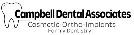 the logo for campbell dental associates cosmetic ortho implants