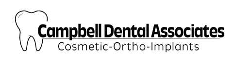 the logo for campbell dental associates cosmetic ortho implants