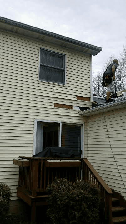 new siding installation