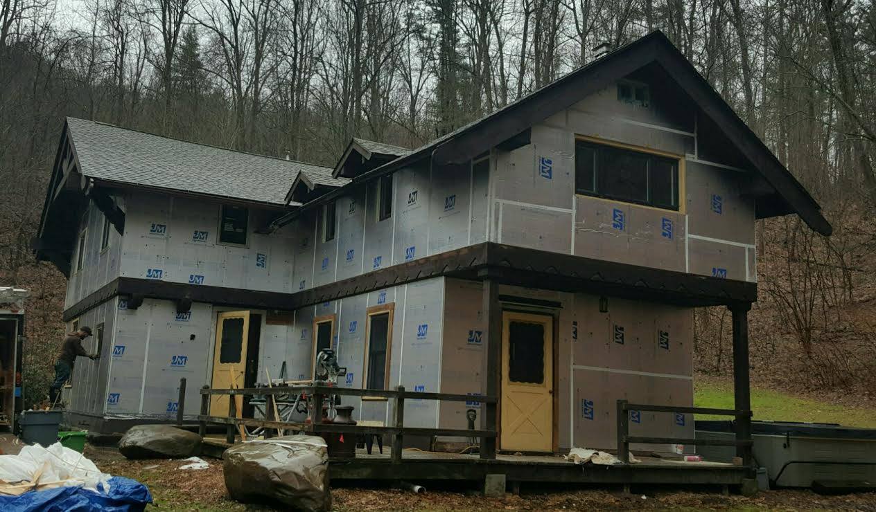 new siding installation