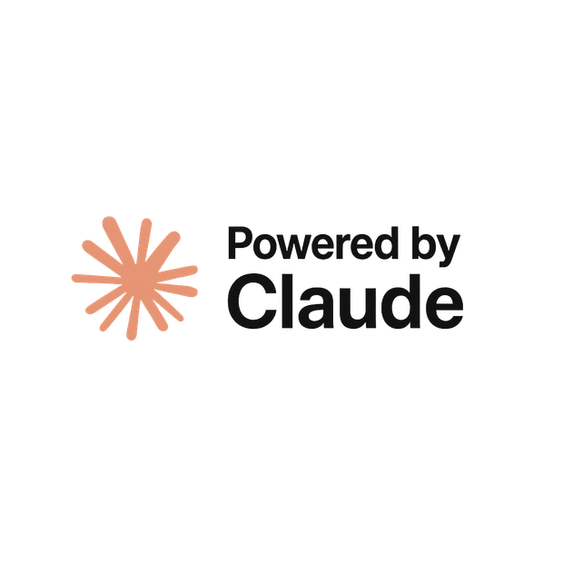 Logo: Orange sunburst next to
