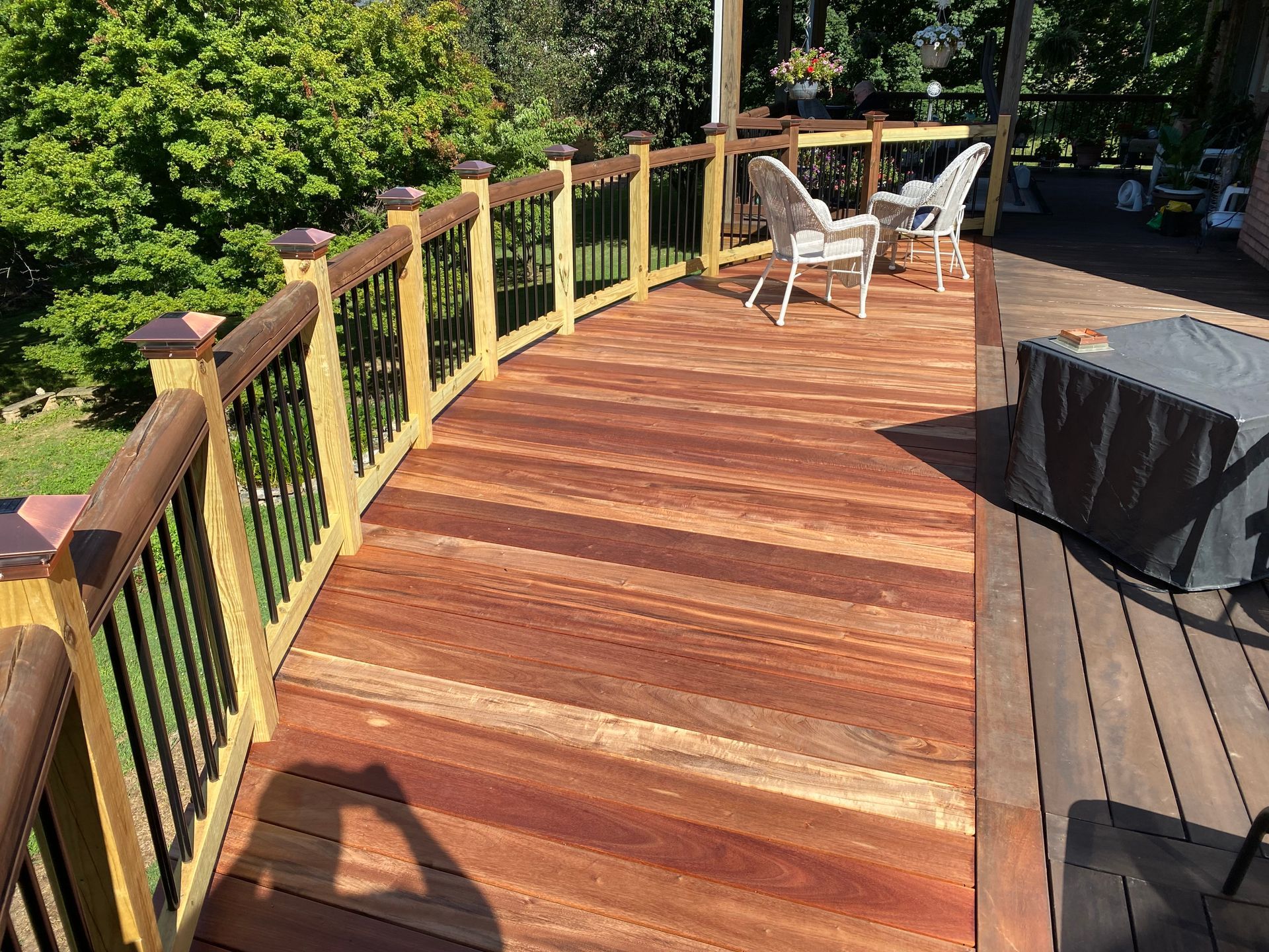 custom round deck tiger wood deck boards lebanon