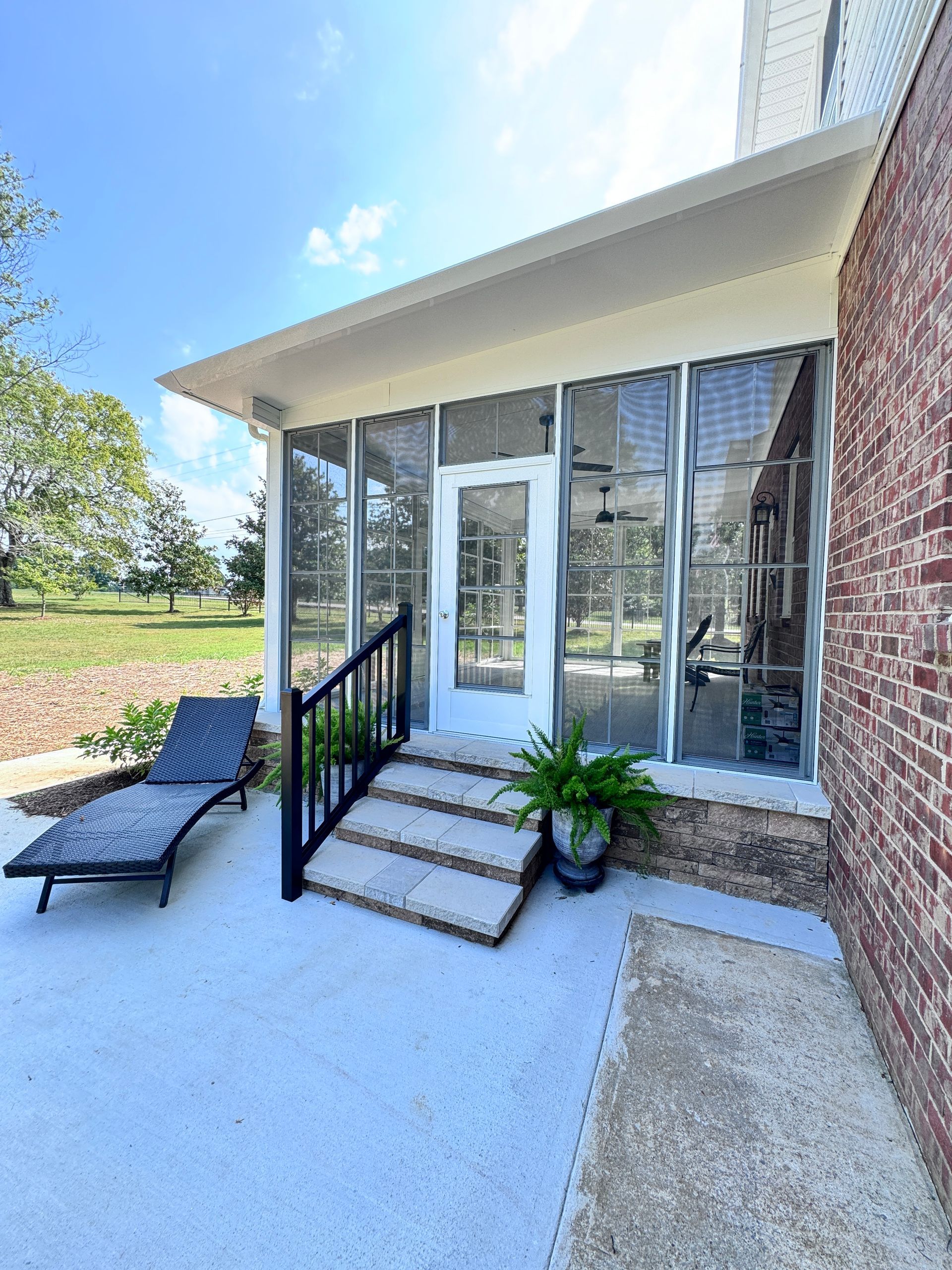 sunroom 3 season room eze breeze decorative retaining wall using techo bloc lebanon tn