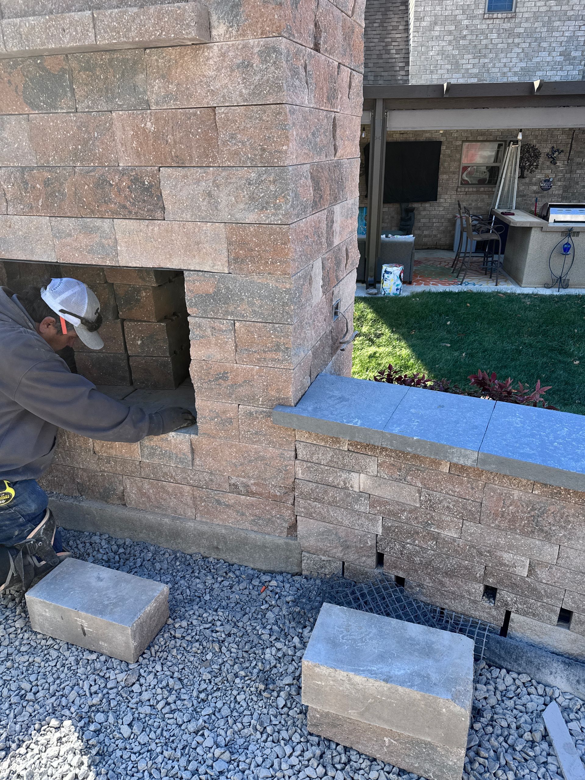 outdoor fireplace techo bloc murfreesboro tn