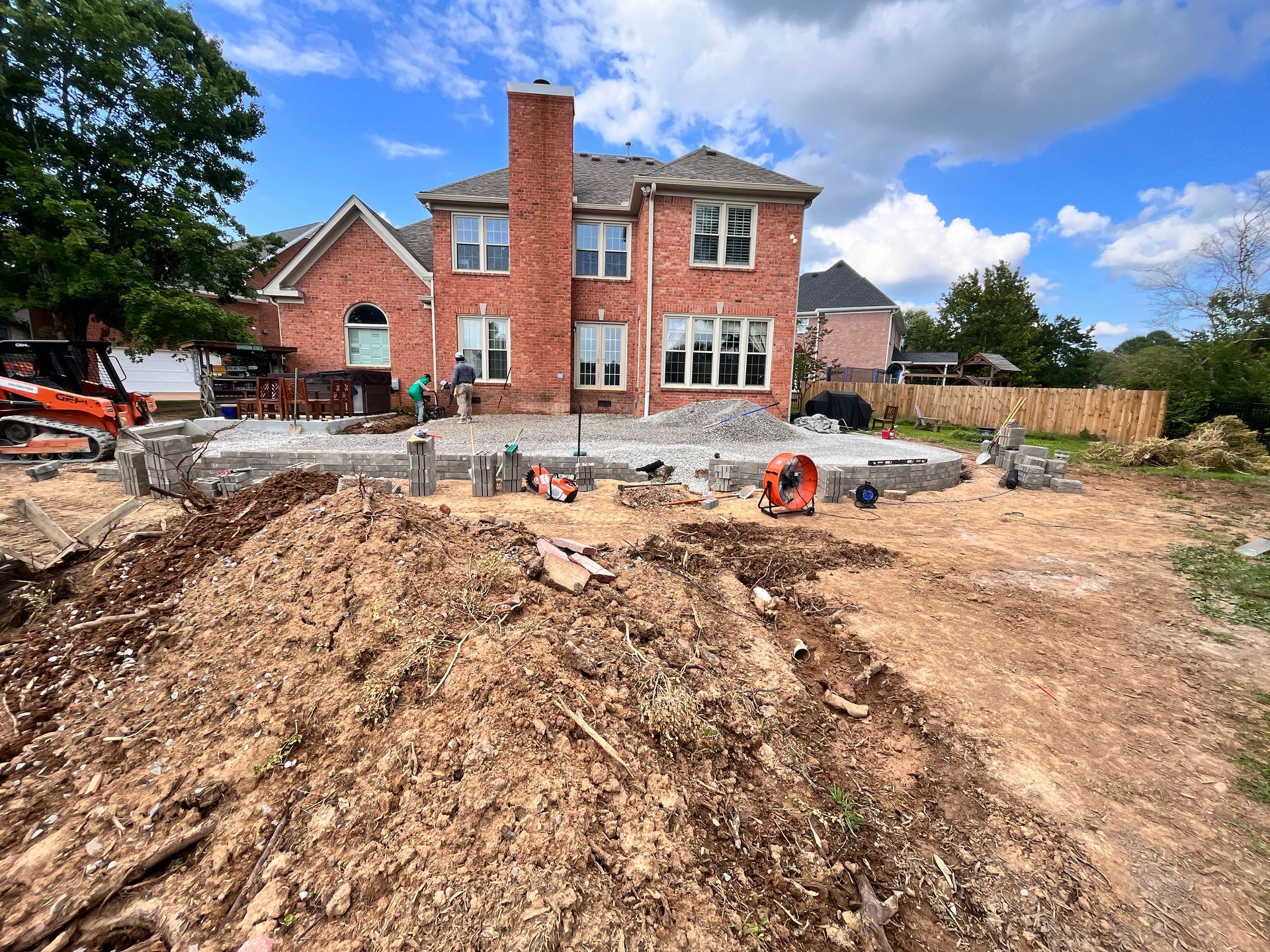 custom outdoor transformation techo bloc pavers and covered patio screen room nashville tn