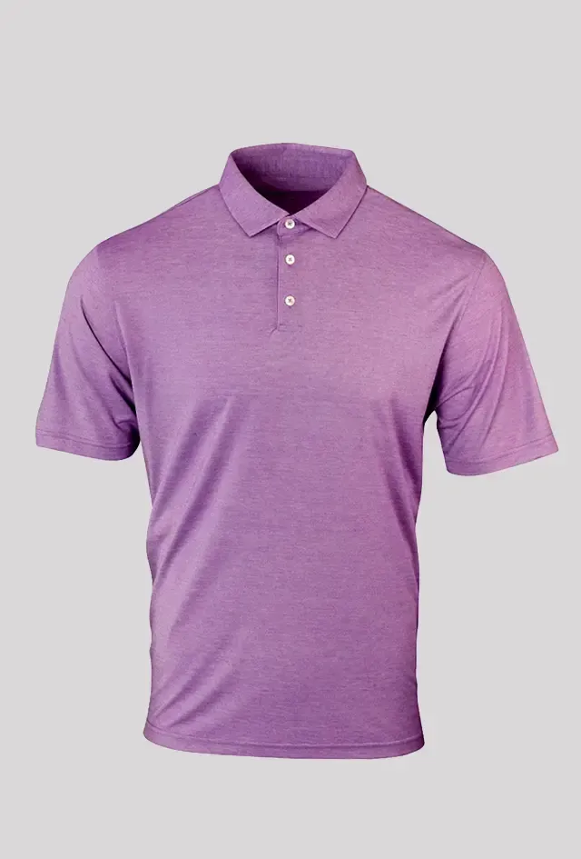 Female Strong Men's Butter Stripe Sleeveless Polo Berry