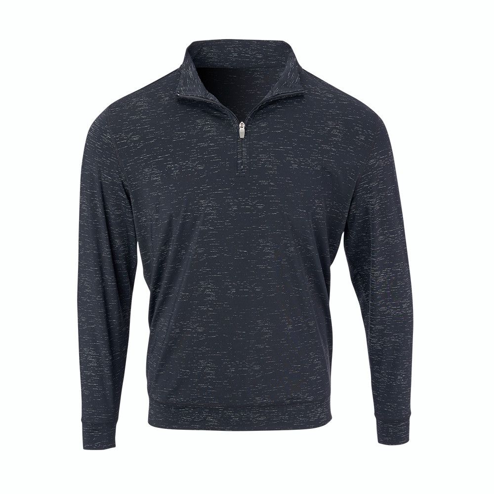 A black sweater with a zipper on the front