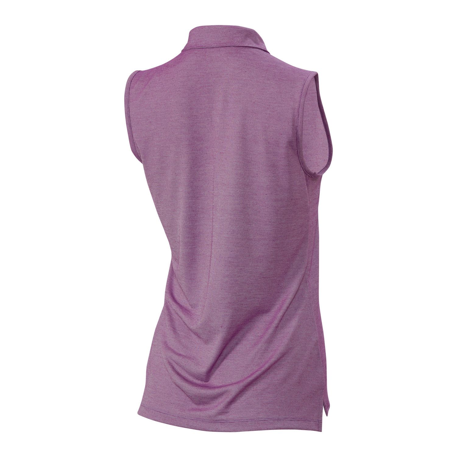 Pre-embroidered with Female Strong Logo: Butter Stripe Sleeveless Polo