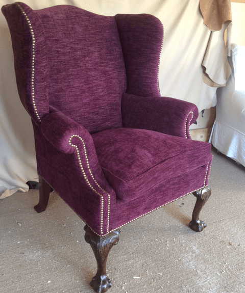 purple single chair