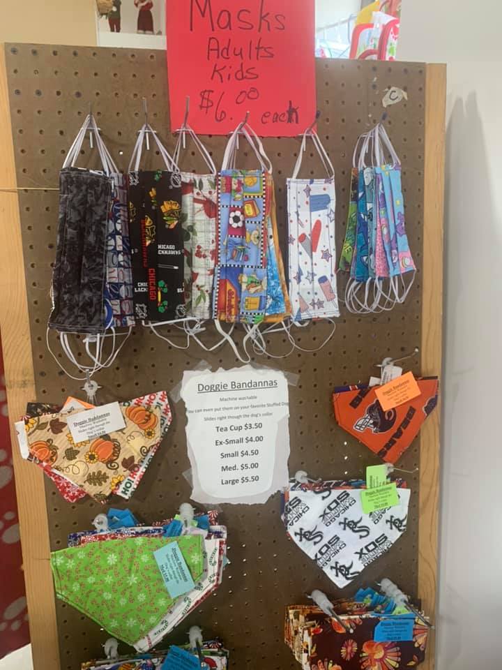 Adults, Kids Masks and Dog Bandanas — Lowell, IN — Vintage Thrift