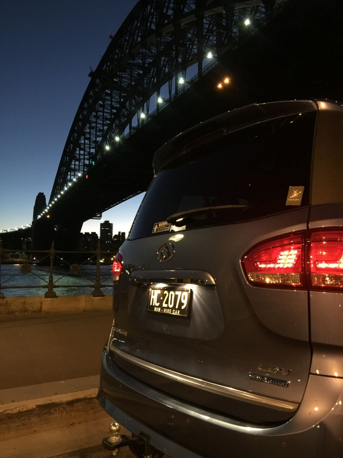 Back of Van on Night Time — Transport in Argenton, NSW