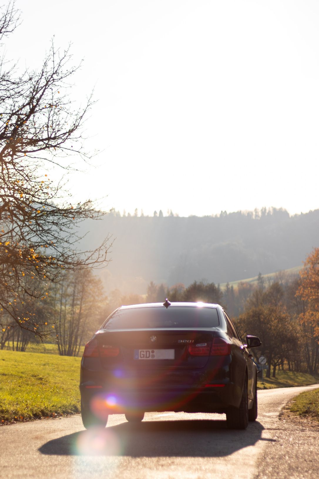 Red Car on Road Near Trees — Transport in Lake Macquarie, NSW